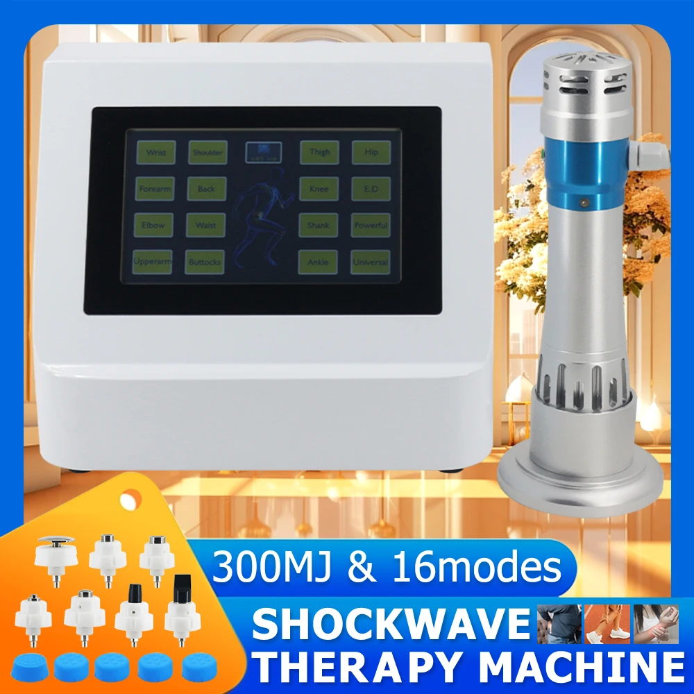 

300MJ Shockwave For Erectile Dysfunction ED Treatment Professional Shock Wave Therapy Machine Body Relief Pain Massager 2024