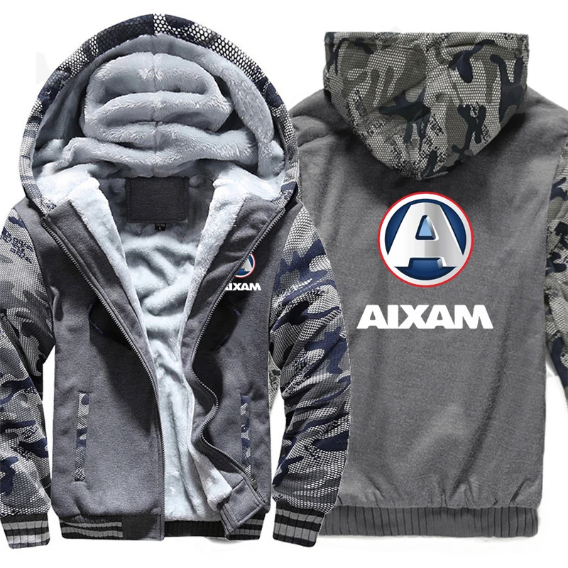 Winter Aixam Hoodies Zipper Thick Unisex Aixam Sweatshirt Man Warm Coat Fleece Streetwear Jacket 5