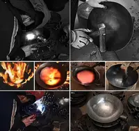 36CM High Quality Woks Chinese Iron Wok Cookware 6