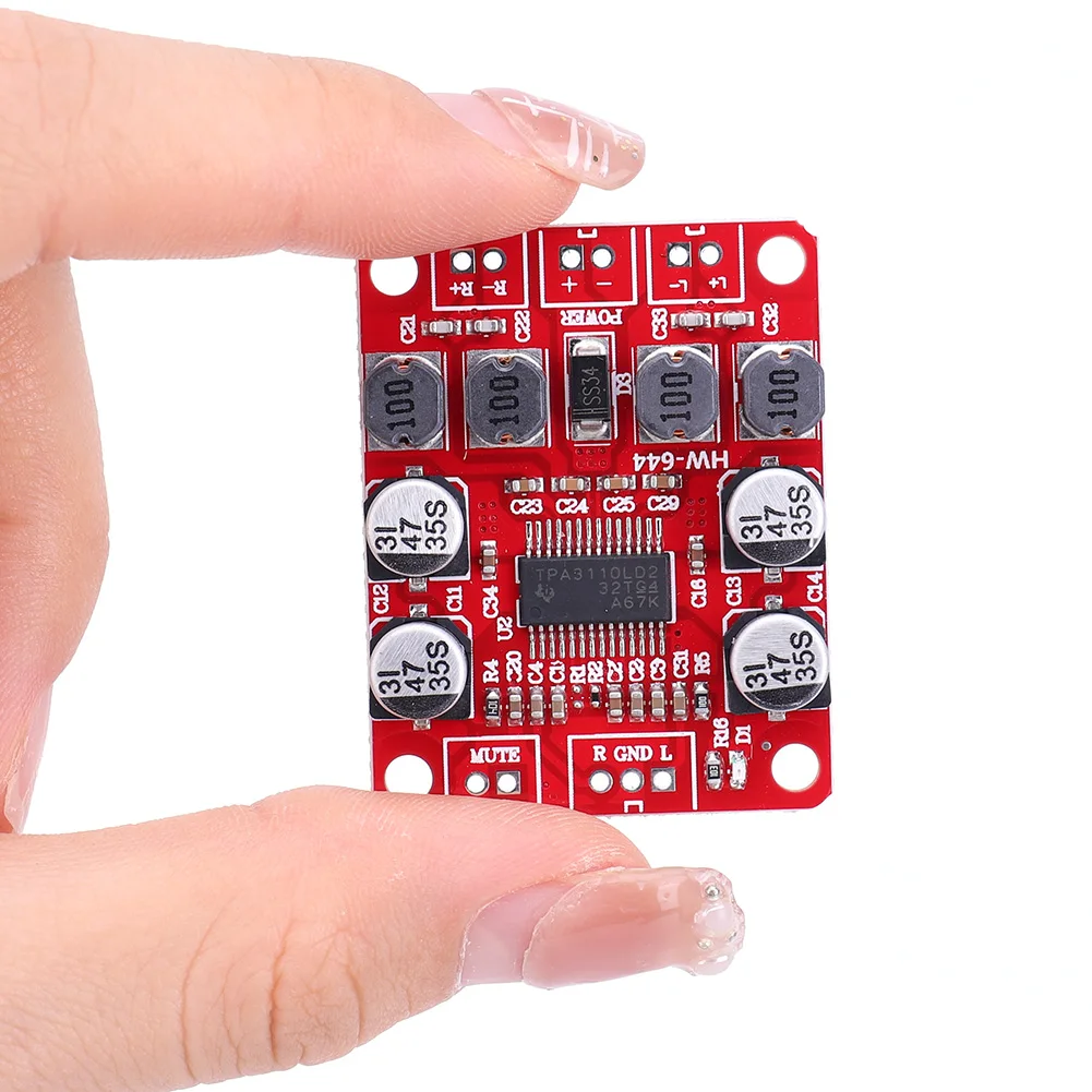 TPA3110 Digital Audio Amplifier Board 2 Channel 15W+15W Stereo DIY Speaker Amplifier Electronics Design for 4-10 Ohm Speaker