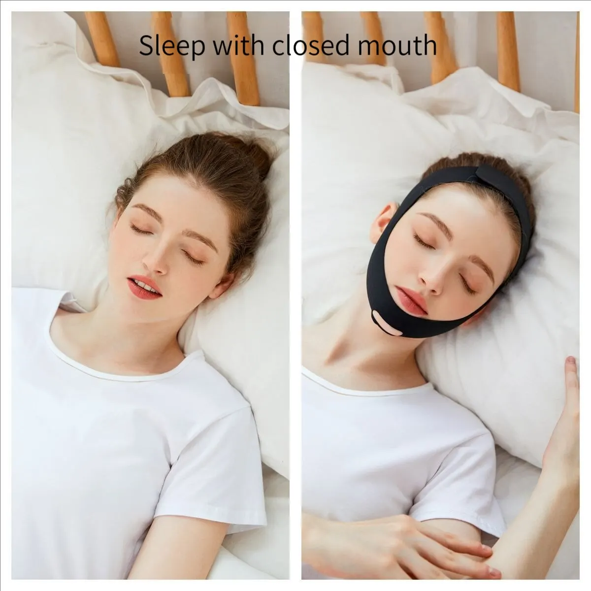 Mouth Breathing Corrective Belt Anti Snoring Drag Chin Strap Support Strap To Prevent Dislocation Of The Jaw