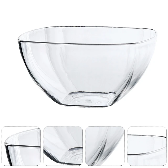 Glassware Clear Glass Salad Bowls with Pouring Spout Clear Mixing Bowls  Serving Bowls for Kitchen Prep Fruit Pasta Popcorn Snack - AliExpress