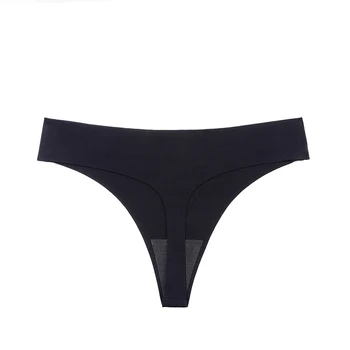 TrowBridge 6PCS/Set Women's Panties Black Female Thongs Breathable Underwear Sexy Lingerie Sports Comfortable Seamless G-Strings 2