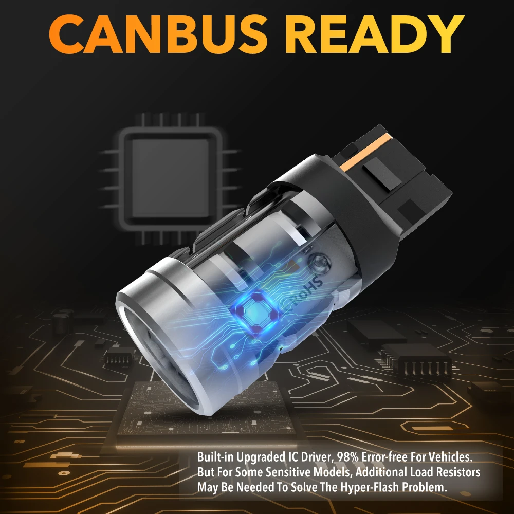OXILAM-WY21W LED Canbus ڹ  õ,  , T20 7440 W21W 12V ǥõ, ð  ,  ÷ , 2 