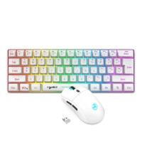60% Wireless Gaming Keyboard and Mouse Combo, RGB Backlit Quiet Ergonomic Mechanical Feeling Keyboard, Gaming Mouse for Desktop - Image 4