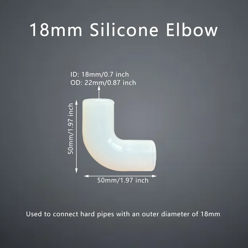 Silicone Elbow Flexible Repair Joint Hard Tube Soft Connector Right Angle Rubber Coupling Pipe Fish Tank Irrigation Garden