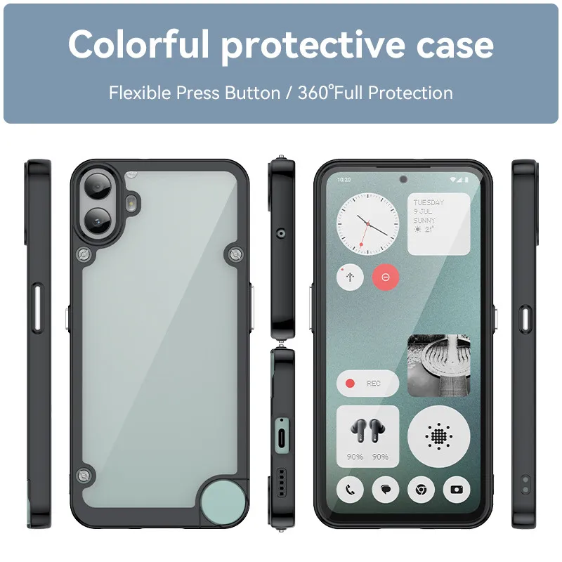 CMF PHONE1 スマートフォン本体 黒 ケース付き Amazon.co.jp: Nothing CMF Phone 1 ケース『AFINER』新型 軽量
