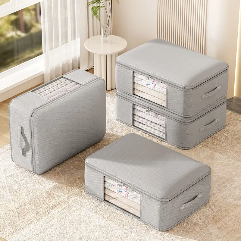 

Хлопковая сумка для хранения на одеяло, водонепроницаемая домашняя дорожная Портативная сумка для хранения для дома и студентов, многофункциональная сумка для хранения LF782