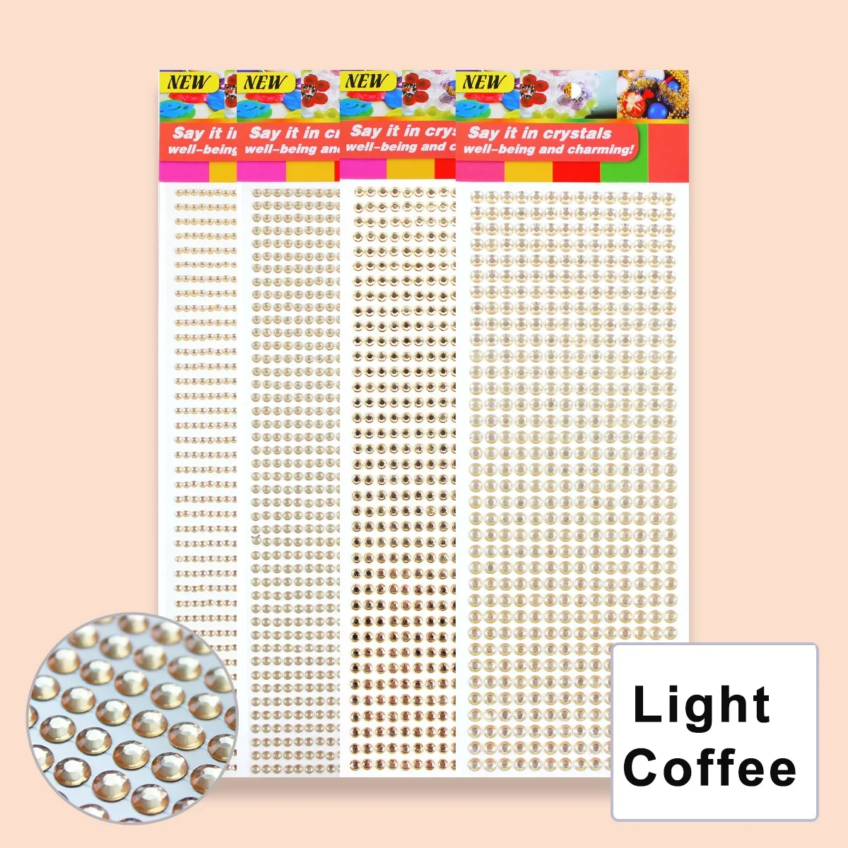 Bling Acrylic Rhinestone Sticker Sheet – Gem Diamond Self-Adhesive Embellishments for DIY Crafts & Wedding Décor