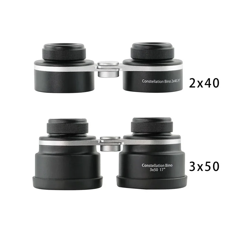 Binocular 2X40 3X50 HD 18MM Eyepiece Binoculars Full Optical Lenses Starscope Stargazing Telescope Multilayer Coated Lenses 5