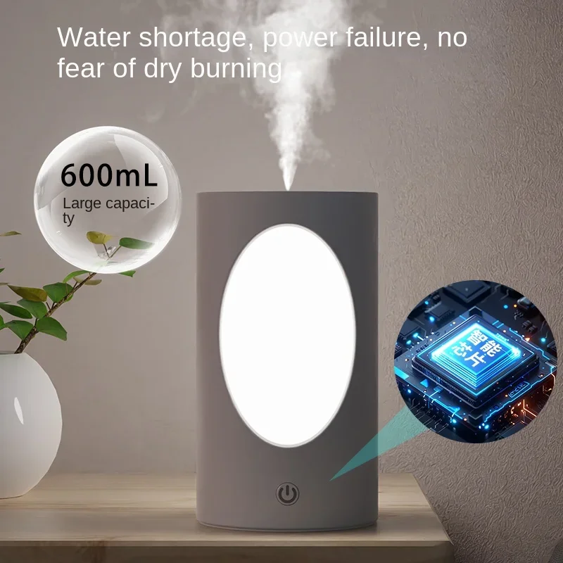 With Colorful LED Lights Diffuser Battery Rechargeable Wireless Air Humidifier 600ml Large Capacity Portable Aroma Diffuser 3