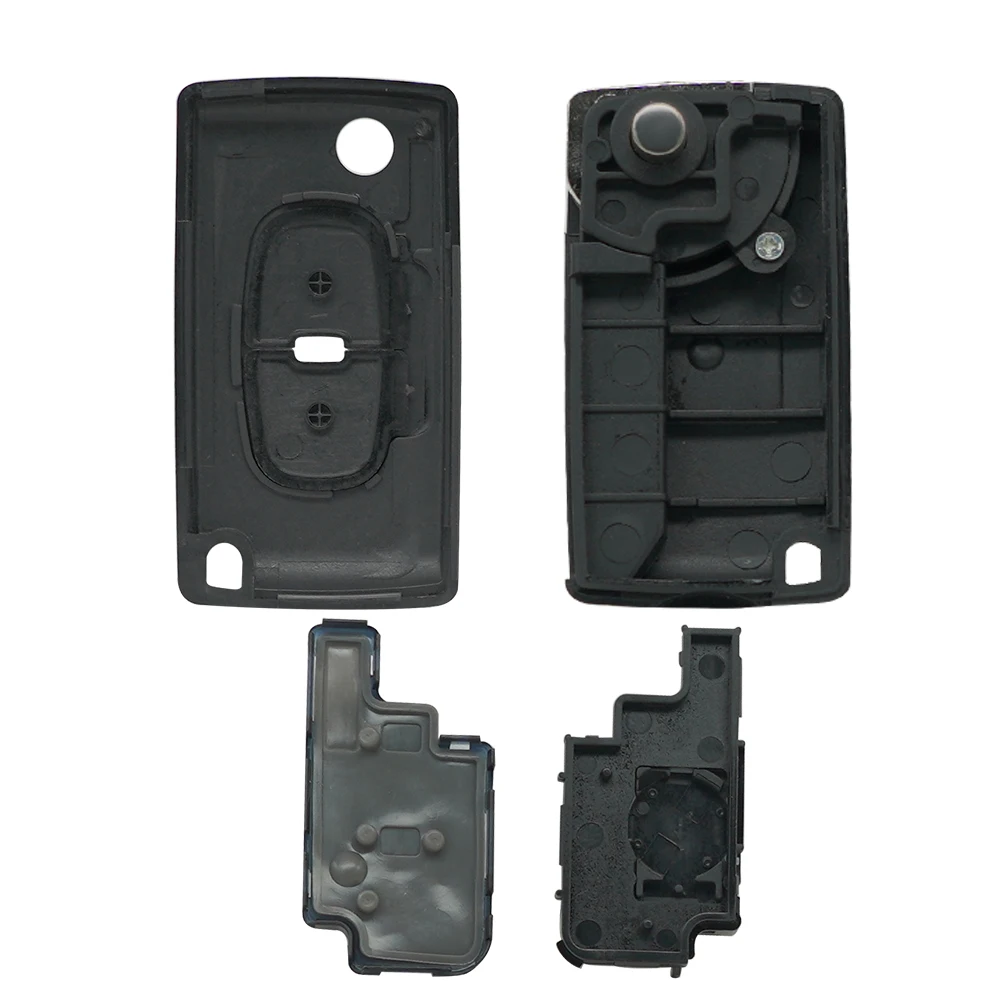 Car Key Case Remote Key Shell Replacement Flip Case For Peugeot 4007 ET 4008 Citroen C-Crosser C4 Aircross 2 B