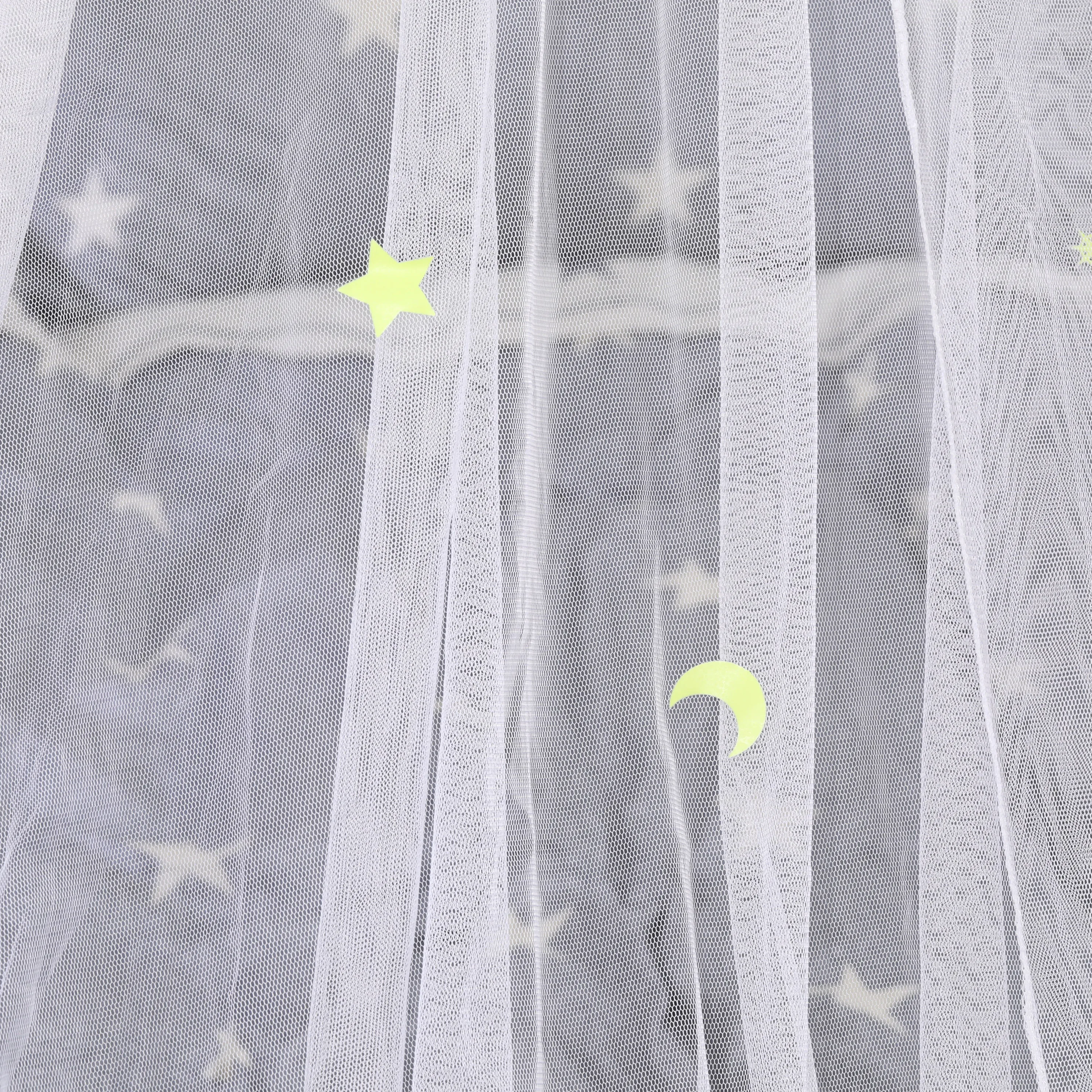 Beautiful Fluorescent Stars And Moon Glowing In The Dark Baby Mosquito Net Crib Net