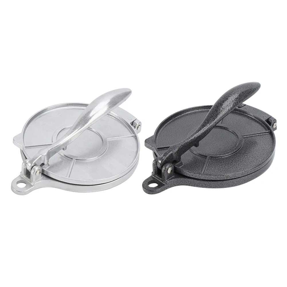 Tortilla Press Dumpling Maker Corn Tortillas Pressing Tools Aluminium Alloy Manual Dumpling Skin Maker Tool Long Handle Anti-rust for Home Kitchen Cooking
