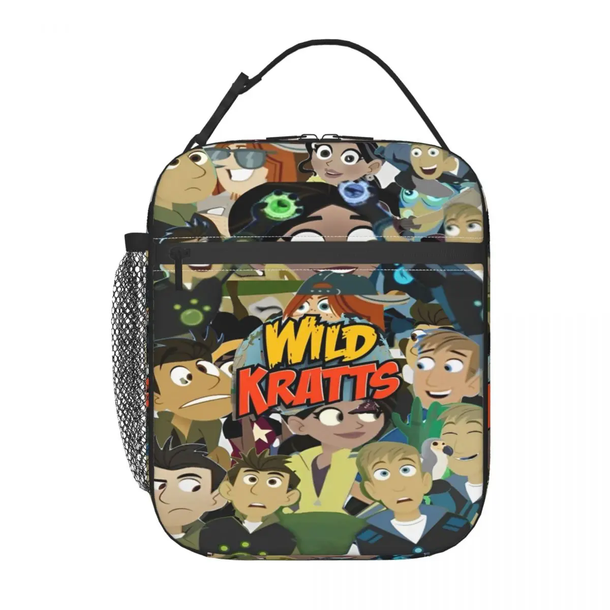 Wild Kratts Anime Accessories Insulated Lunch Bag For Picnic Food Container Portable Thermal Cooler Lunch Boxes