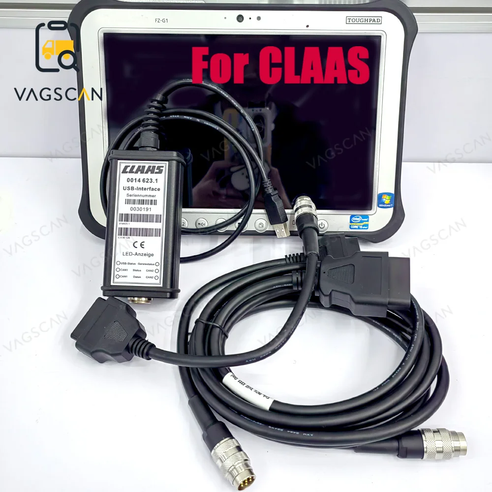 FZG1 tablet For CLAAS CDS 7.5.1 Interface DIAGNOSTIC KIT CAN-interface agriculture construction truck excavator diagnostic tool