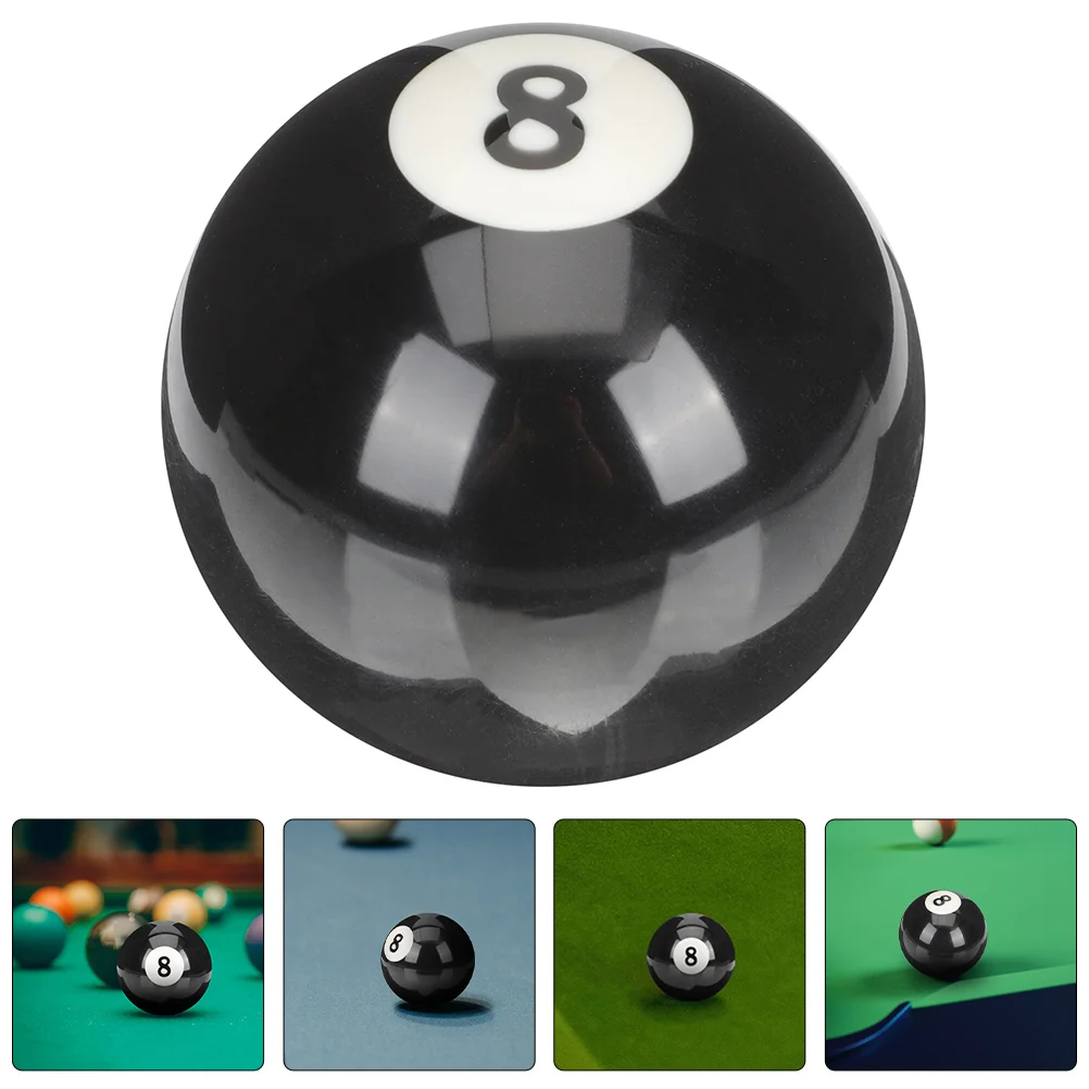 

Billiards Black Eight Ball Resin Pool Balls Replaceable Cue Wear-resistant Large Accessory