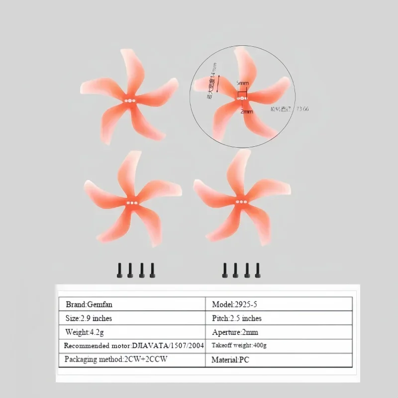 รูปสินค้า ใบพัดโดรน DJI AVATA 3 นิ้ว 2 คู่ สำหรับ FPV Racing