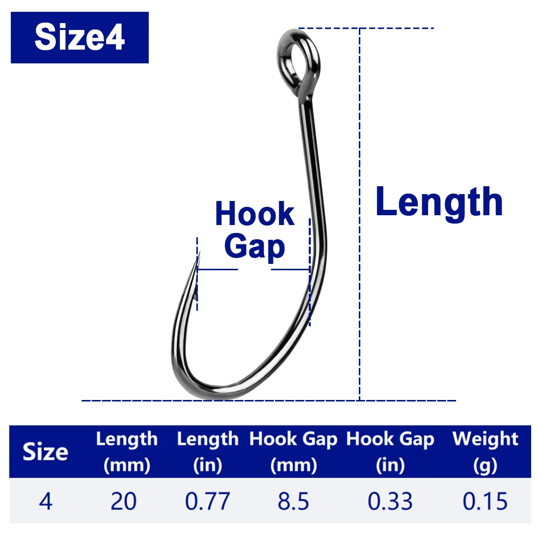 FishTrip Siwash Hook Replacement Hook Lightweight for Spinner Baits,  Trolling Spoons and Hardlures - AliExpress