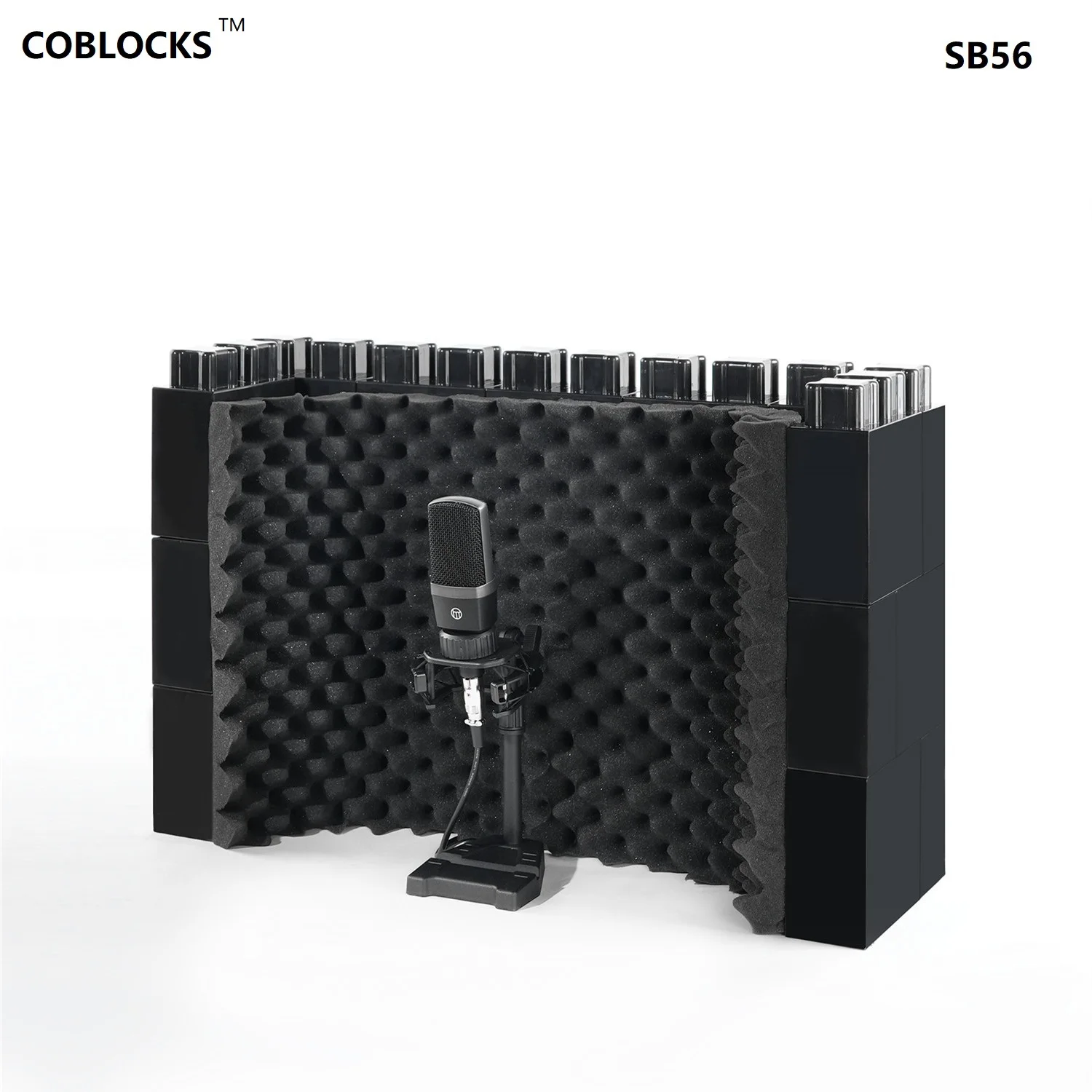 

Acoustic Reflection Filters Professional Studio Recording Mic Isolation Shield Desk Soundproof Booth Tiktok Recording Divider