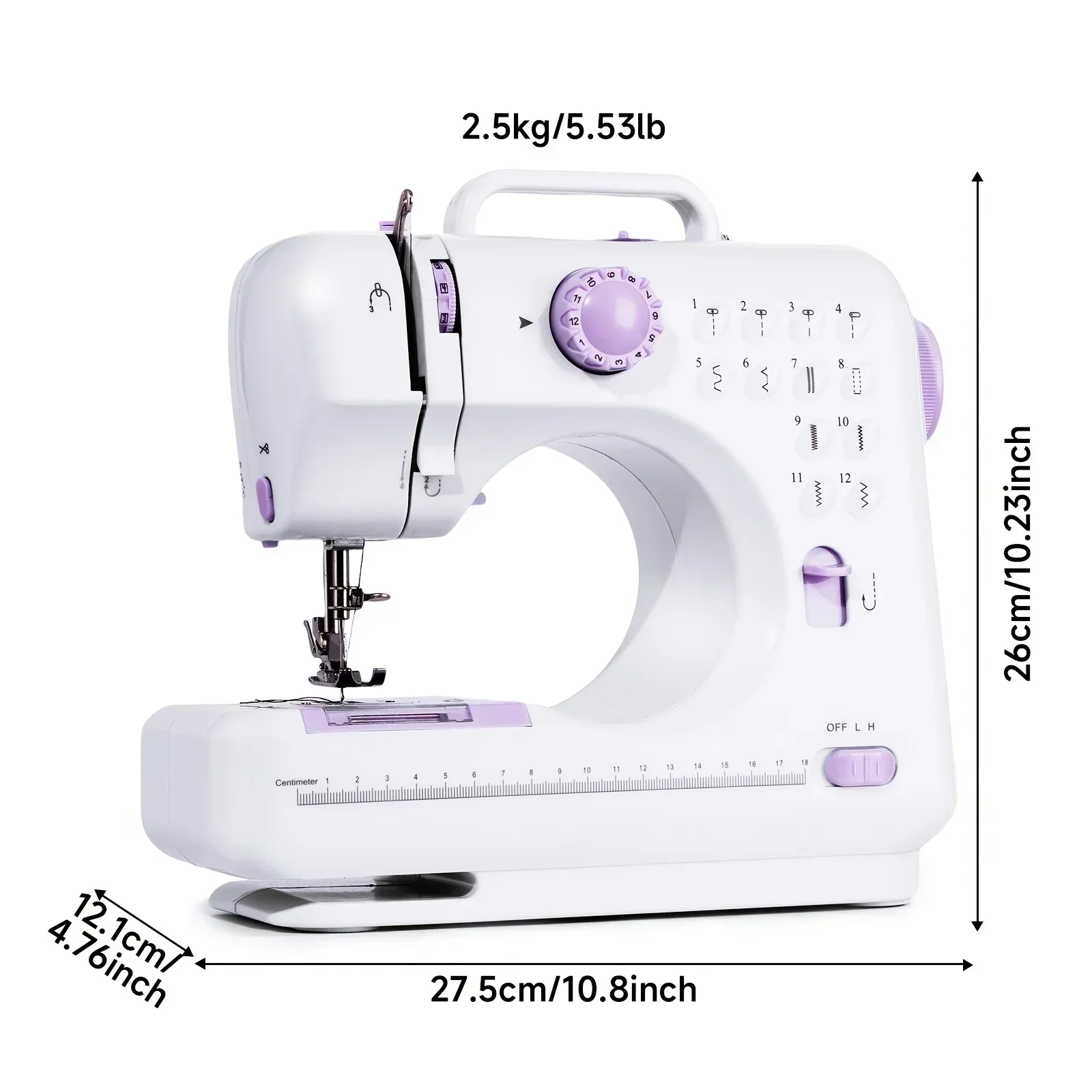 2025 New8- Electric Sewing Machine Pro With 12 Stitches Patterns,  Multifunctional Home Sewing Machine Parents sewing 3