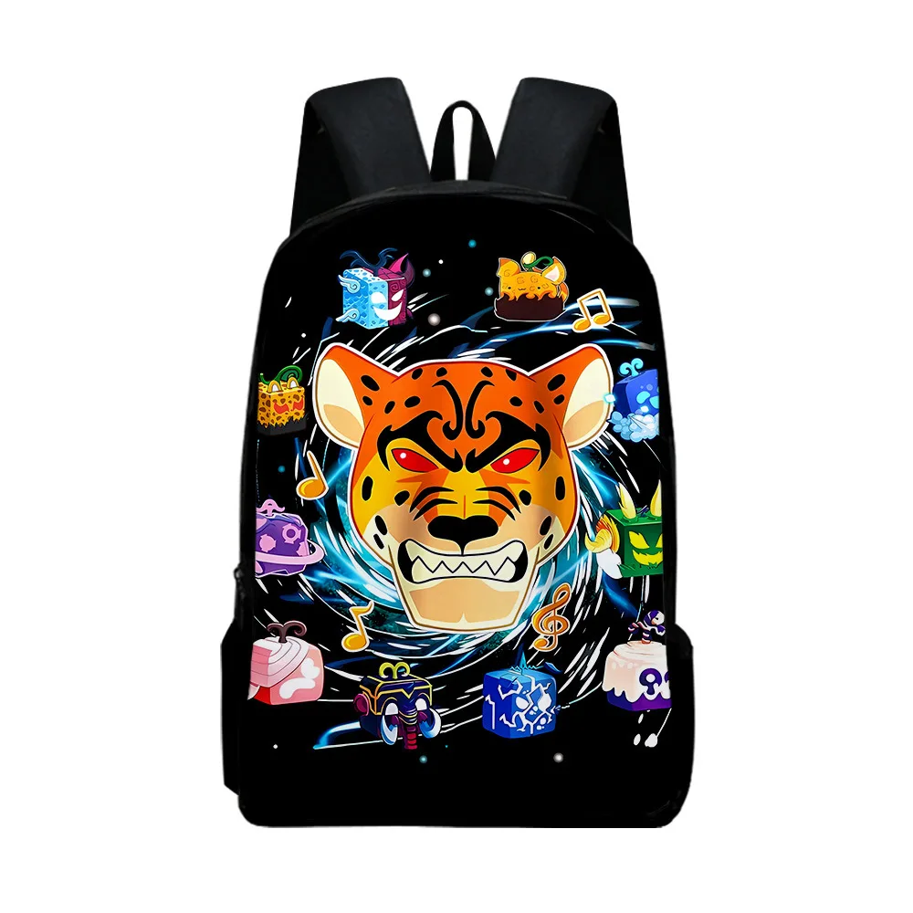 

3D New Product ROBLOX Game Blox Fruits Backpack Oxford Cloth Primary and Secondary School Student Backpacks for School Children