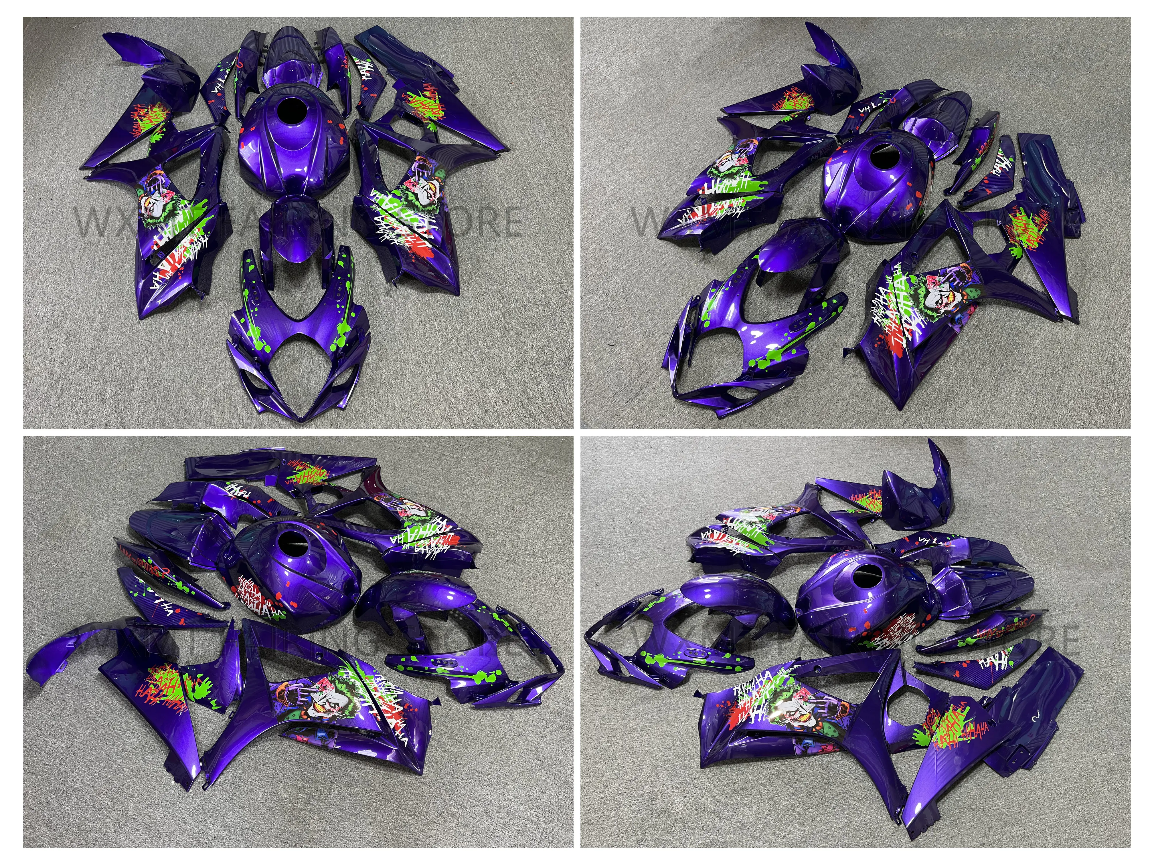 

NEW ABS Motorcycle Whole Fairing kit fit for R1000 07 08 1000R R 1000 K7 2007 2008 bodywork full Fairings kits