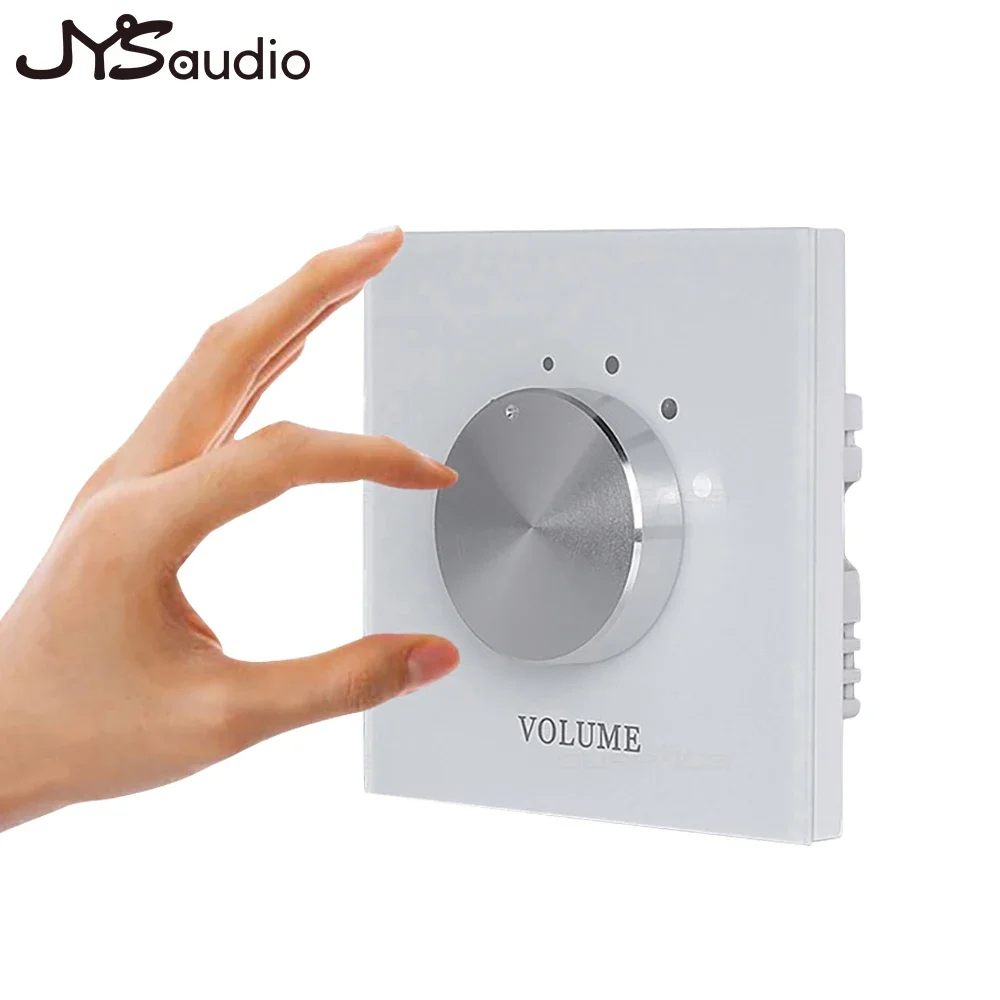 Controlador de Volume 48ohm Interruptor de Áudio Dois Canais Controle Cinco Segmento Poderoso Acrílico Tom Placa Fundo Ajustador Música - Image 3