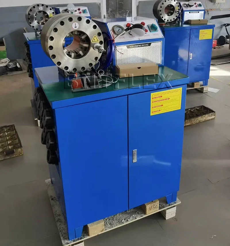 Electric 1/4 inch to 2 inch 4 layers BNT50 hydraulic hose press machine with 10 sets of dies multilayer pipe press 3