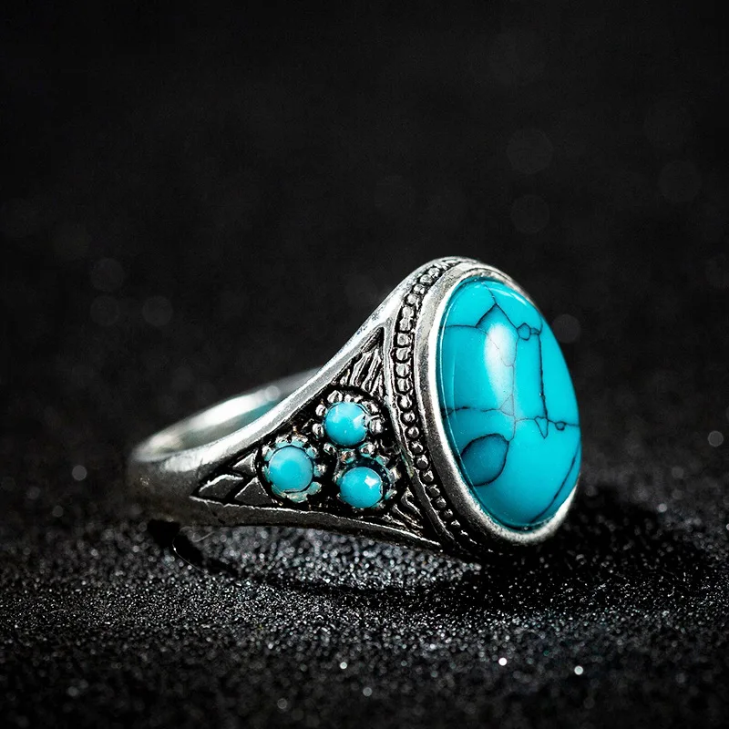 Türkiser Ring Für Damen Und Herren Vintage Schmuck_voghion.com