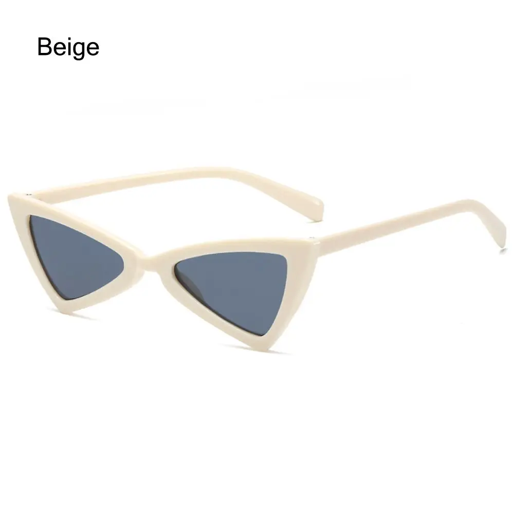 1pc New Style Small Cat Eye Sunglasses Women Tinted Cateye Sunglasses Vintage Inverted Triangle Glasses _ - Mobile