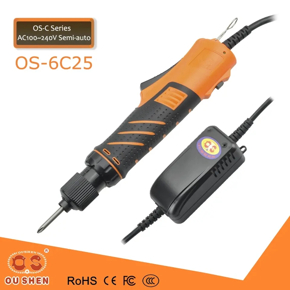 OUSHEN Semi-automatic Screwdriver OS-6C25 802 Clutch Type Corded Adjustable R.P.M And Torque Power Tool Electric Screwdriver