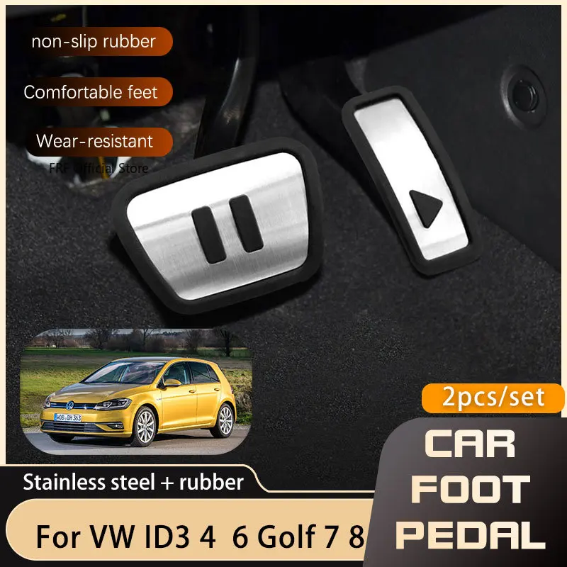Pedali Per Auto Per Volkswagen Vw Golf 7 8 Mk7 Mk8 Id.3 Id.4 Id.5 Id.6 Cupra Born Frizione Freno A Gas Pedale Antiscivolo Pad Automobilistico