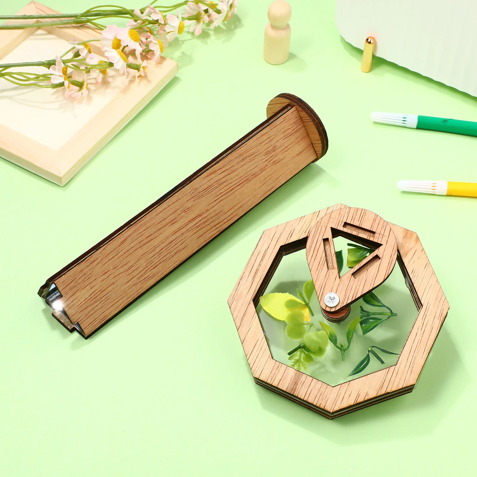 DIY Kaleidoscope Making Kit Outdoor Handmade Glass Kaleidoscope-making Child Gifts for Birthdays