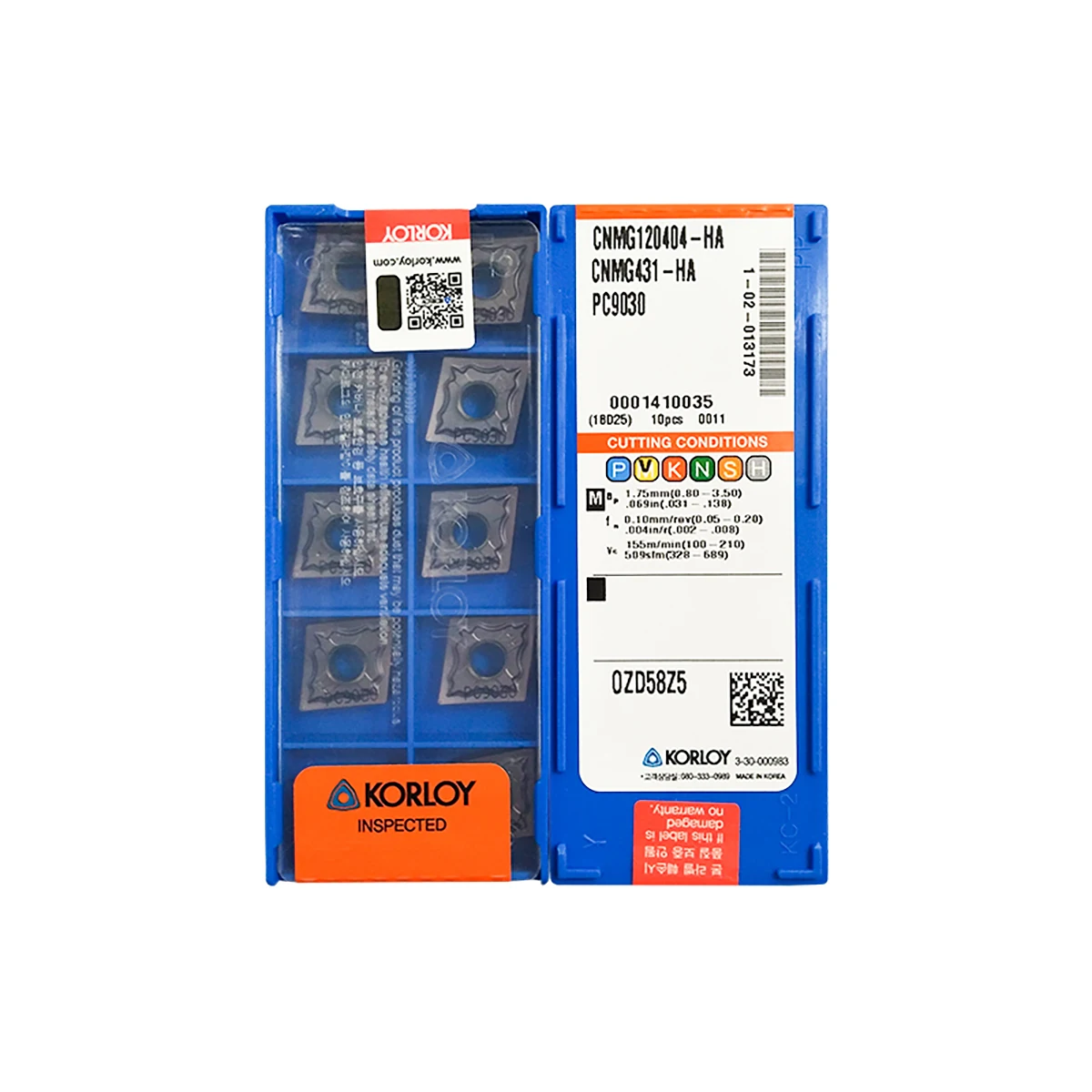 KORLOY100OriginaCNMG120404CNMG120408HANC3030NC3120NC3020CNMG12