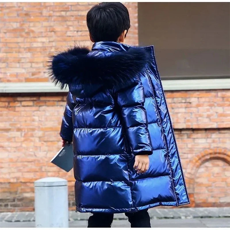 5-14 Years Teenager Winter Jackets For Boys Girls Coat Thicken Warm Kids Parkas Fashion Hooded Waterproof Outwear Child Clothing