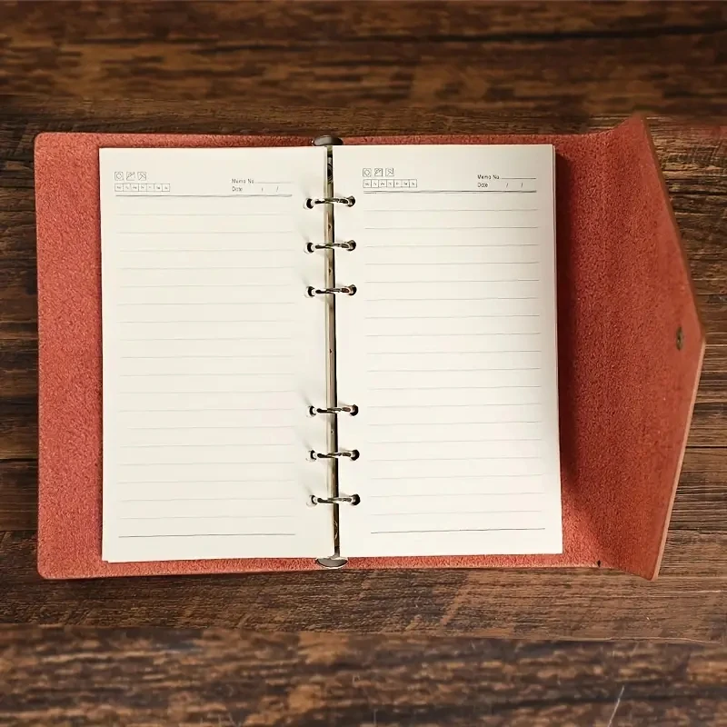 A6/A7 retro volný list notebook škola úřad papírnictví deník poznámkový blok PU kůže nota kniha traveler žurnál planners dárky