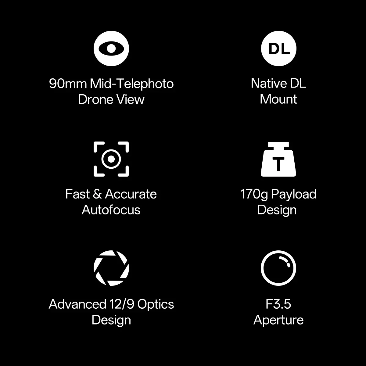 Viltrox AF 90mm F3.5 풀프레임 렌즈 DL 마운트 DJI Inspire 3 Ronin 4D용 빠르고 정확한 자동 초점을 원활하게 통합