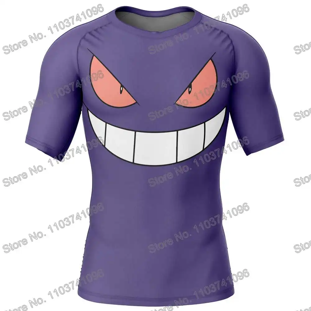 Smile Surf Clothing BJJ MMA Men Rash Guard Short Sleeve Diving T-Shirt Tight Swimwear Women GYM Tops