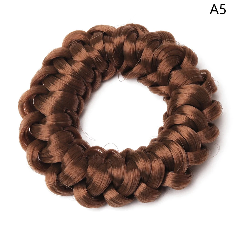 Elastic Headband with Braided Hair Loops