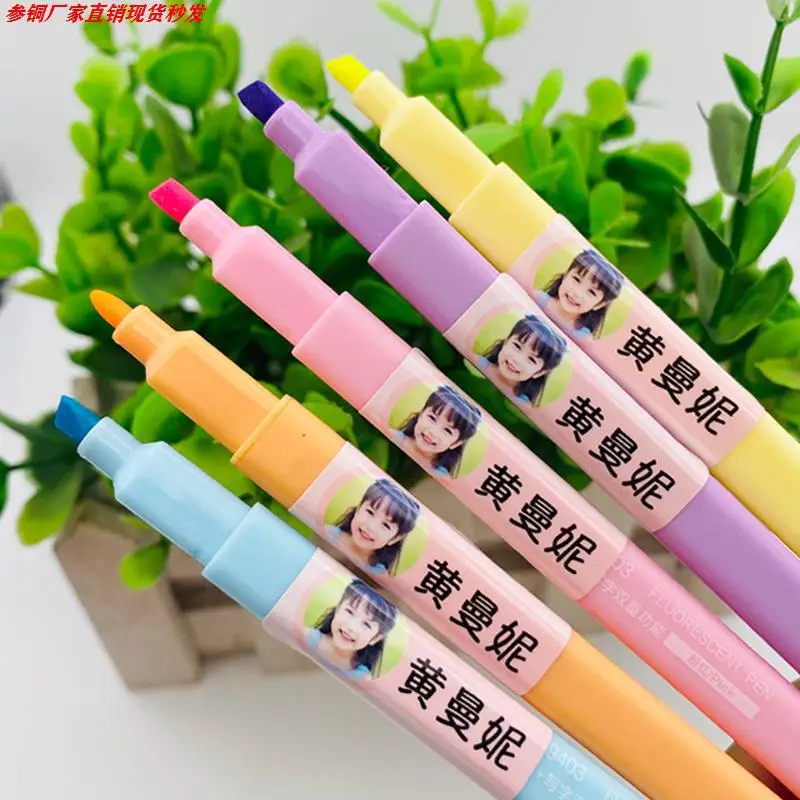 

Waterproof Big Head Name Stickers, Photo Stickers, Kindergarten Name Stickers, Head Portraits, Children, Babies, Water Cups, Chi