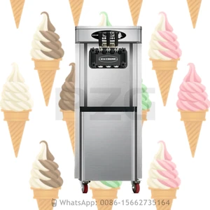 Машина для приготовления мороженого с 3 вкусами фруктов, коммерческая машина для приготовления мороженого, машина для приготовления замороженного йогурта, мороженого на продажу