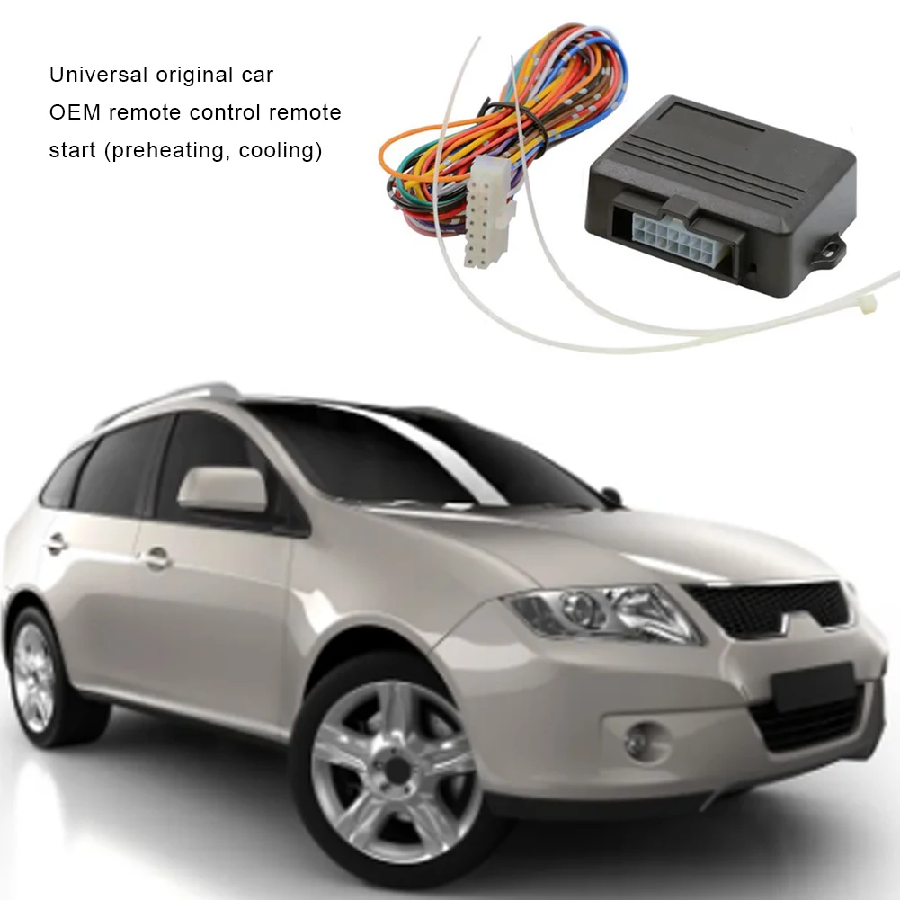 Remote Engine Start Stop with Remote Control Car Starting Module Pre-heating Anti-theft Start Pre-cooling Car Accessories car remote starter car start stop button