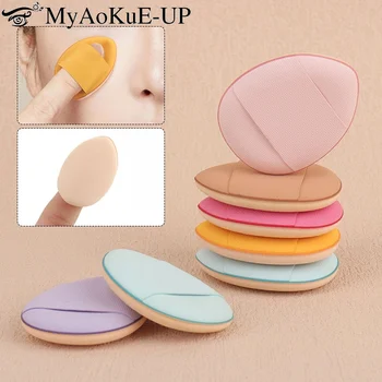 5 pezzi mini soffio per dita spugna per trucco soffio correttore fondotinta cuscino d'aria strumento cosmetico asciutto bagnato per le donne forniture di bellezza