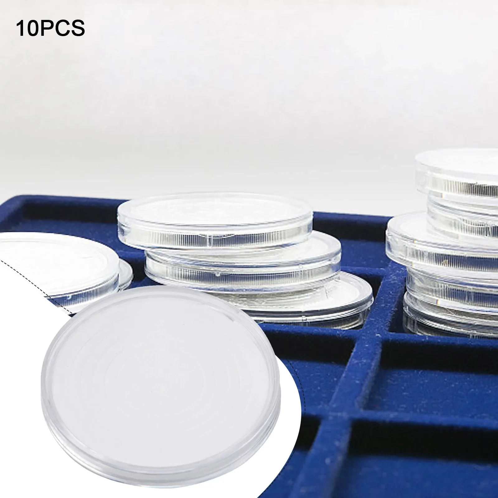 동전 케이스 캡슐 보호 동전 거치대, 동전 수집 상자, 동전 거치대 플라스틱, 46mm 케이스, 10 개, 25 개