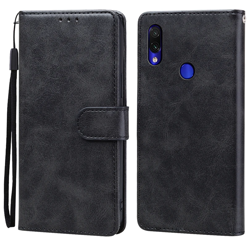 Leather Flip Wallet Case - Premium Protective Cover with Card Holder