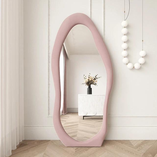 Princesa Espejo. Espejo de Pared en Marco de Plástico Rosa con 3 Ganchos.  Espejo de pared para habitación infantil. Decoración del hogar. -   México