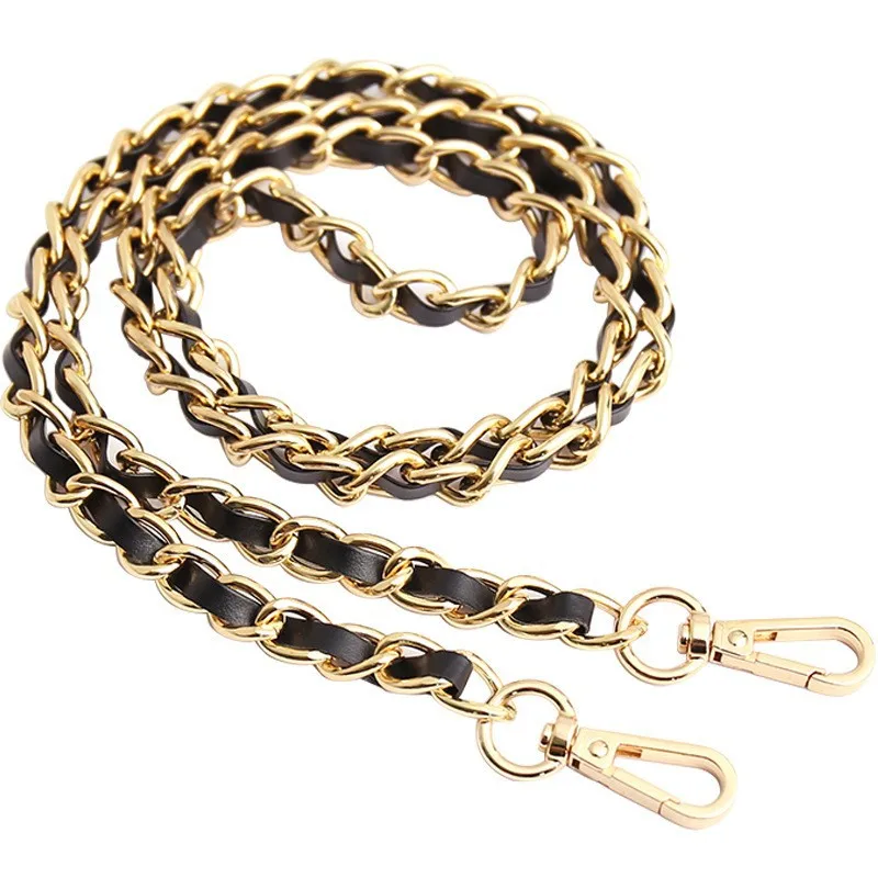 10pcs 120CM PU Leather Metal Handbag Chain Adjustable Replaceable Shoulder Bag Straps Crossbody Backpack Belts Accessories