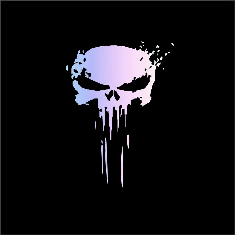 Car Reflective Stickers Car Door Stickers Car Sticker Film Car Sticker Car Stickers Car Vinyl Film Car Styling Accessories Car Body Stickers Car Key Sticker 10 x 15CM 3D Punisher Skull Blood Sticker Vinyl