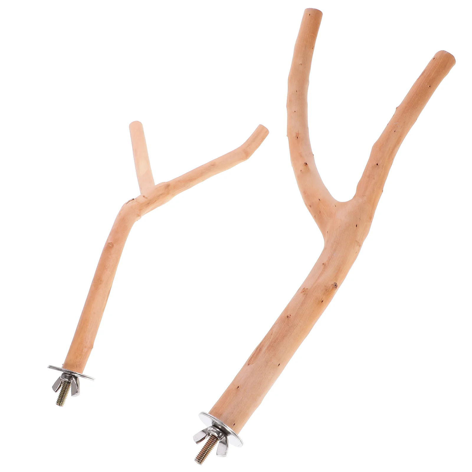 

Macaw Cage Bird Parrot Perch Stand Set Natural Wood Branches Fork Rod Small Parakeets Budgies Cockatiels Conure Lovebirds